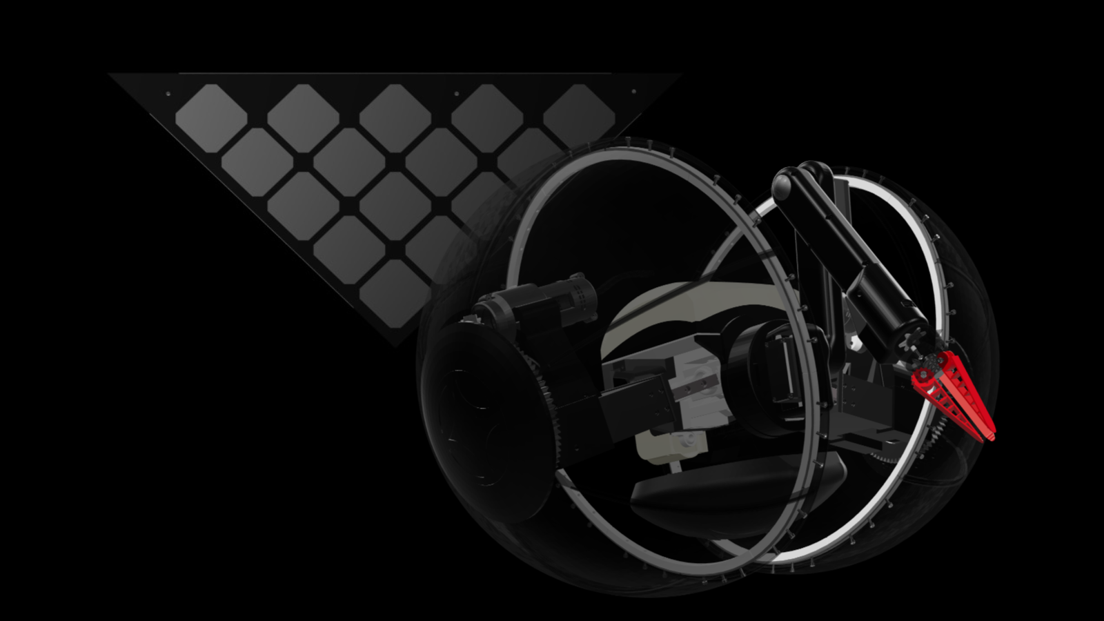 3D render of the Scout Rover and Fire Panels